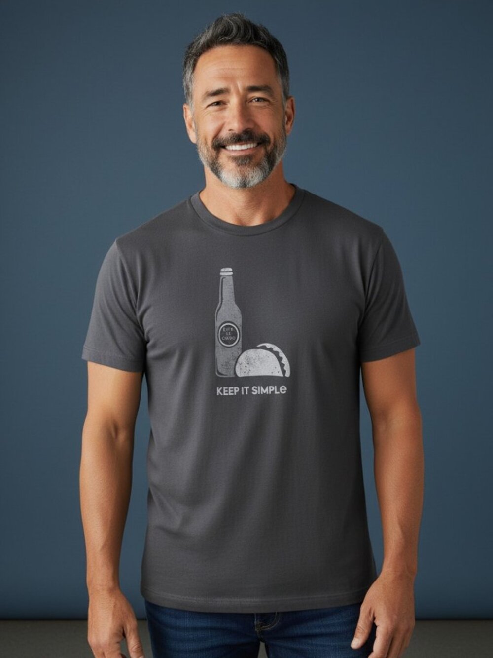 Life Is Good Charcoal 'Keep It Simple' Graphic Tee